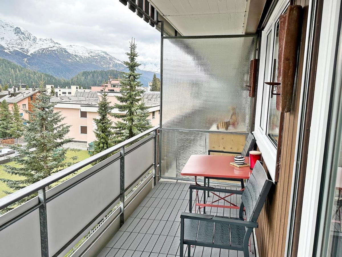 42M2 Alpenschick Mit Balkon, Ausblick, Pool - E405 Apartment St. Moritz Exterior foto